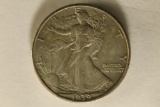 1939 SILVER WALKING LIBERTY HALF DOLLAR AU+