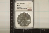 2002 AMERICAN SILVER EAGLE NGC MS69