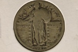 1927 SILVER STANDING LIBERTY QUARTER