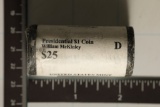 2013-D WILLIAM MCKINLEY $25 ROLL OF PRESIDENTIAL