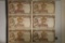 6-1955 THAILAND 10 BAHT BILLS, 4 ARE CRISP EF'S