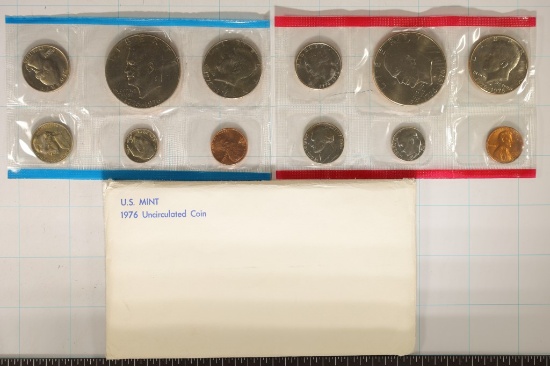 1976 US MINT SET (UNC) P/D (WITH ENVELOPE)