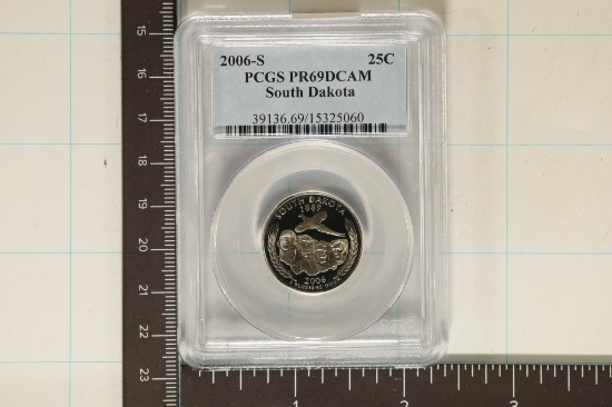 2006-S SOUTH DAKOTA QUARTER PCGS PR69 DCAM