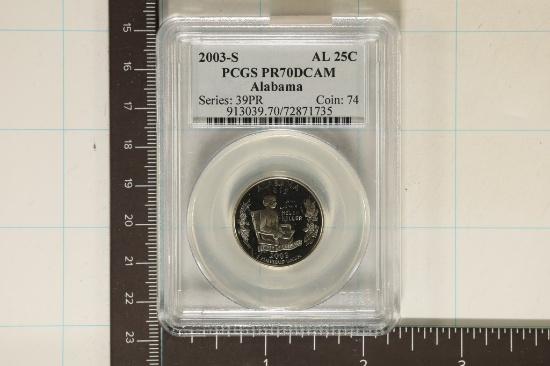 2003-S ALABAMA QUARTER PCGS PR70 DCAM