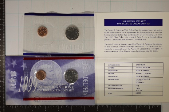 1999-P & D SBA DOLLAR SOUVENIR SET