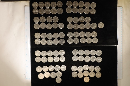 100-US STATE QUARTERS: ALMOST COMPLETE SET OF