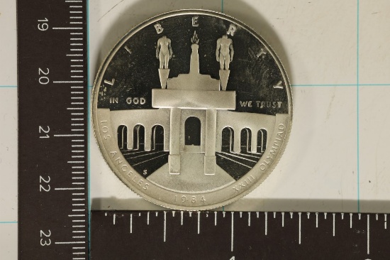 1984-S US PF SILVER DOLLAR LOS ANGELES OLYMPIAD