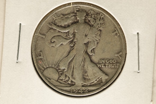 1942-S SILVER WALKING LIBERTY HALF DOLLAR