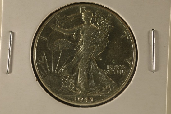 1941 SILVER WALKING LIBERTY HALF DOLLAR AU
