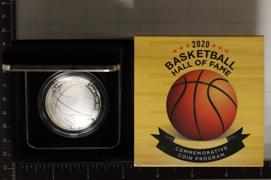 2020-P PROOF US 99.9% SILVER BASKETBALL HALL OF