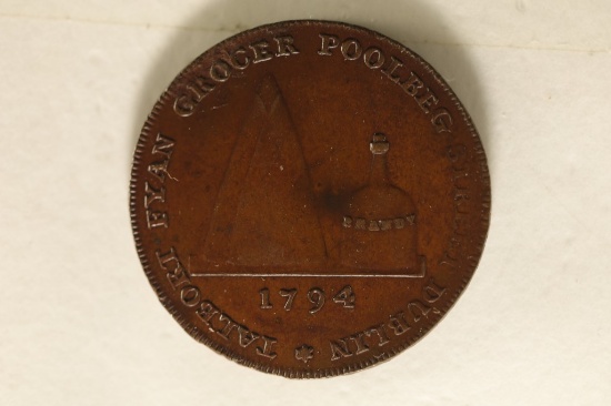 1794 CONDER TOKEN. THEY R MOSTLY 18TH CENTURY