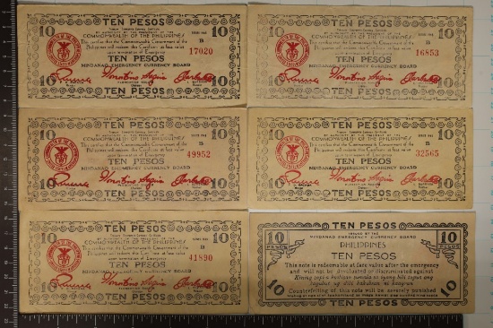 6-1943 COMMONWEALTH OF THE PHILIPPINES 10 PESO