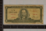 1980 CUBA 1 PESO BILL 