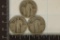 3 NO DATE SILVER STANDING LIBERTY QUARTERS