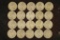 20 ASSORTED 35% SILVER JEFFERSON WAR NICKELS