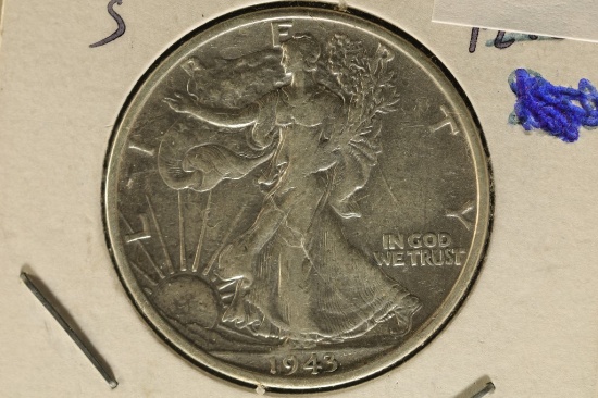 1943-S SILVER WALKING LIBERTY HALF DOLLAR