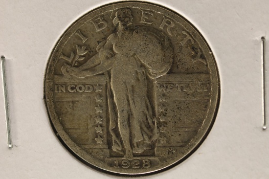 1928 SILVER STANDING LIBERTY QUARTER