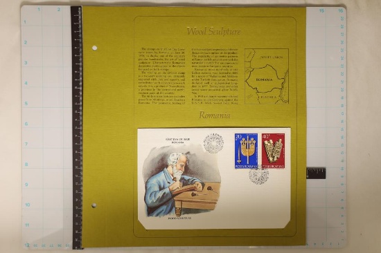 5 INTERNATIONAL FDC'S ON INFO CARDS: JAPAN, SPA