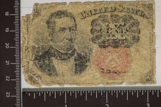 1871 10 CENT US FRACTIONAL CURRENCY TOUGHER SHAPE