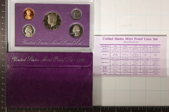 1988 US PROOF SET (WITH BOX) & CERTIFICATE