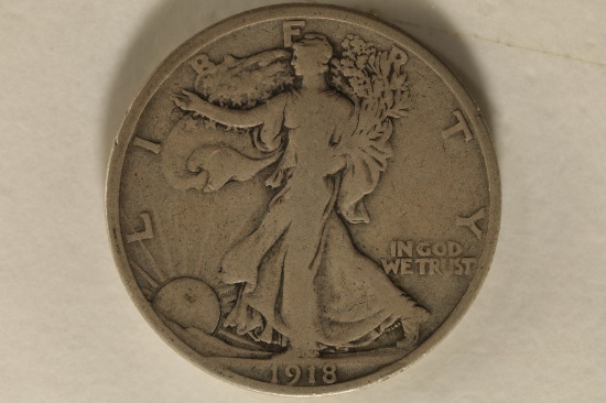 1918 SILVER WALKING LIBERTY HALF DOLLAR