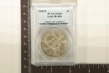 2009-P LOUIS BRAILLE US SILVER DOLLAR PCGS MS69