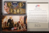 2007 US PRESIDENTIAL DOLLAR 4 COIN PF SET IN BOX &