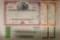 6 VINTAGE US STOCK CERTIFICATES: 1965-1967.  SEE