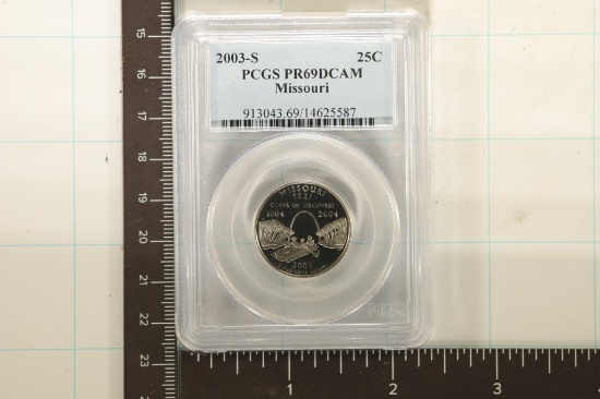 2003-S MISSOURI QUARTER PCGS PR69 DCAM