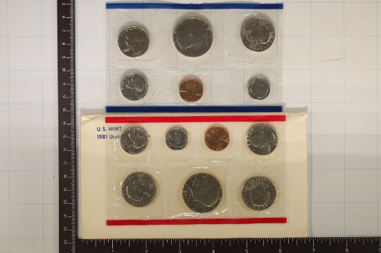 1981 US MINT SET (UNC) P/D/S (WITH ENVELOPE)