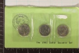 1980-P/D/S SBA DOLLAR SOUVINER SET IN ENVELOPE
