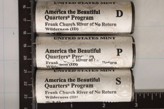 2019-P/D/S SOLID DATE $10 ROLLS OF "FRANK CHURCH