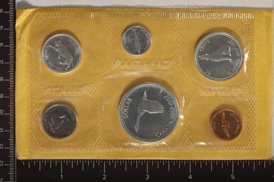 1967 CANADA SILVER PF LIKE SET WITH ENVELOPE