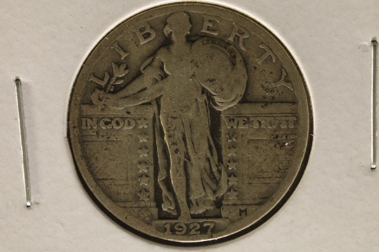 1927 SILVER STANDING LIBERTY QUARTER