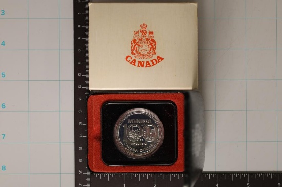 1974 CANADA (PF LIKE) SILVER WINNIPEG DOLLAR