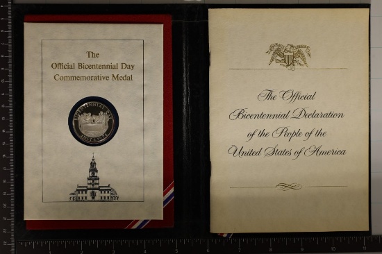 1976 OFFICIAL STERLING SILVER BICENTENNIAL MEDAL