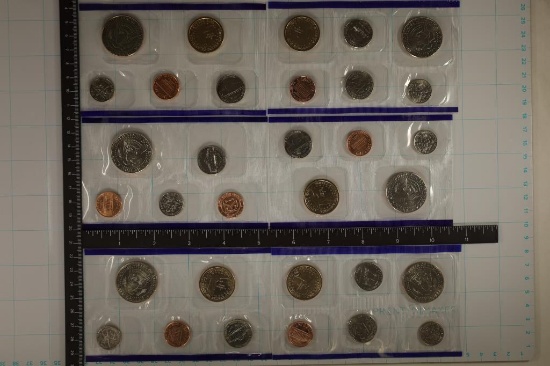 6 PARTIAL P MINT MARK MINT SETS: 1999, 2001,
