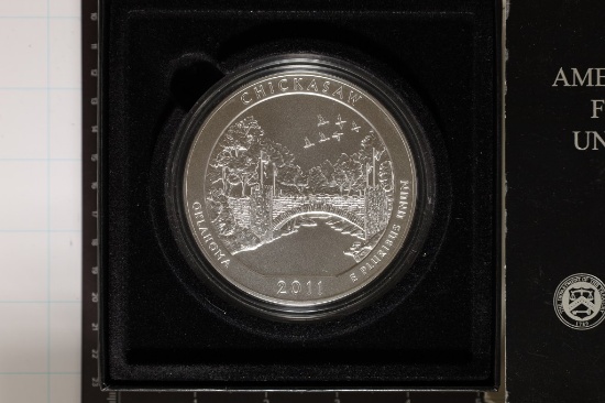 2011-P SILVER 5 OZ. AMERICA THE BEAUTIFUL COIN