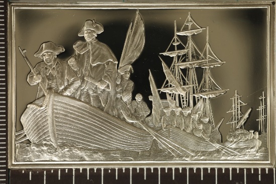 2.03 OZ. PF STERLING SILVER INGOT BICENTENNIAL