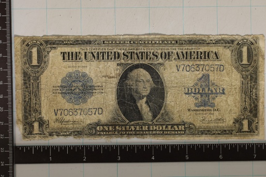 1923 US $1 LARGE SIZE SILVER CERT "HORSE BLANKET"