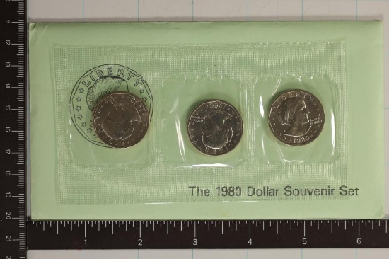 1980-P/D/S SBA DOLLAR SOUVENIR SET