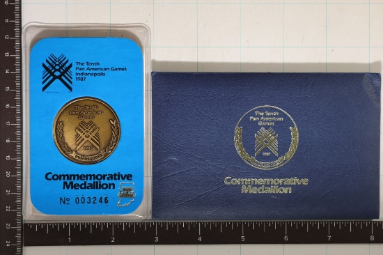 1987 PAN AMERICA GAMES COMMEMORATIVE MEDALLION
