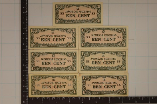 7-JAPANESE REGEERING 1 CENT INVASION CURRENCY