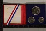 1976 US 3 COIN BICENTENNIAL SILVER PROOF SET