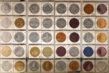 40 ASSORTED ALUMINUM MARDI GRAS TOKENS: SPIRIT OF