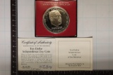 1974 BAHAMAS STERLING SILVER PROOF $10 COIN