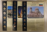 3 FORIEGN UNC SETS ON LARGE INFO CARDS IN PLASTIC