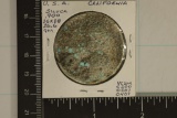 US SILVER DOLLAR UNIDENTIFIABLE BURNED IN MALIBU
