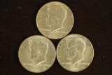 1967 & 2-1968-D 40% SILVER JOHN F. KENNEDY HALVES