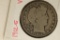 1912-S SILVER BARBER HALF DOLLAR